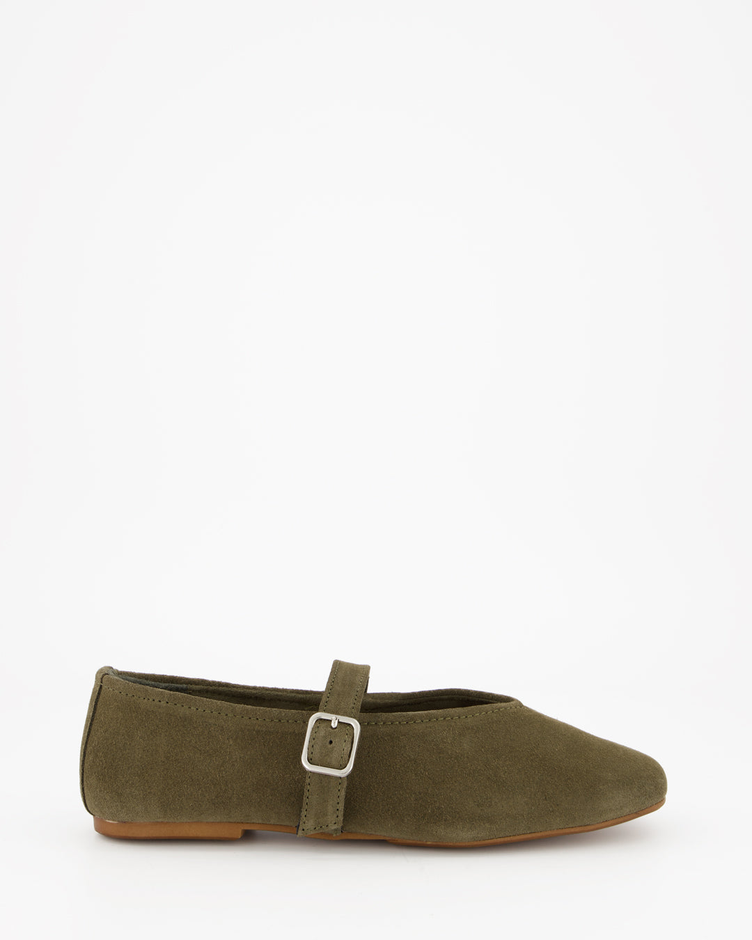 STILL - GREEN SUEDE FLATS