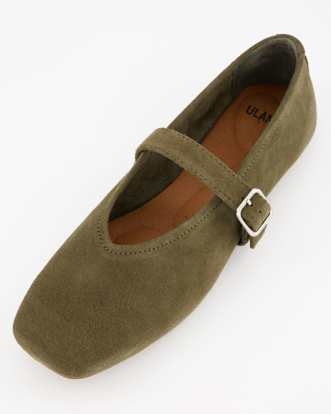 STILL - GREEN SUEDE FLATS