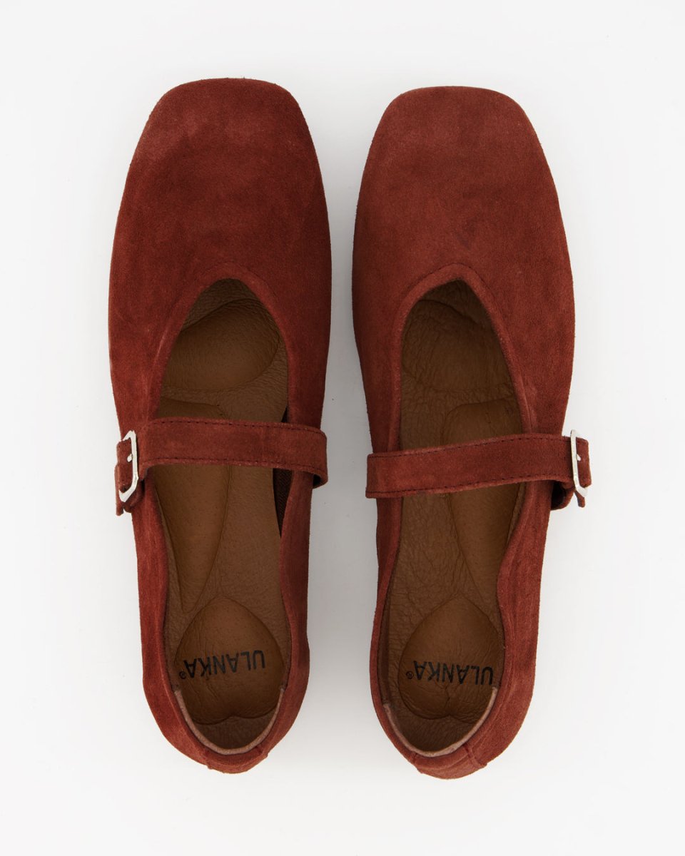 STILL - RUST SUEDE FLATS