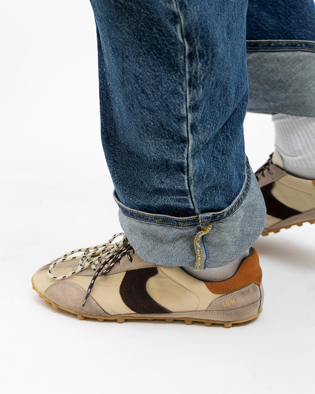 RETRO COMBINATION SNEAKER WITH DOUBLE LACES - BINGO