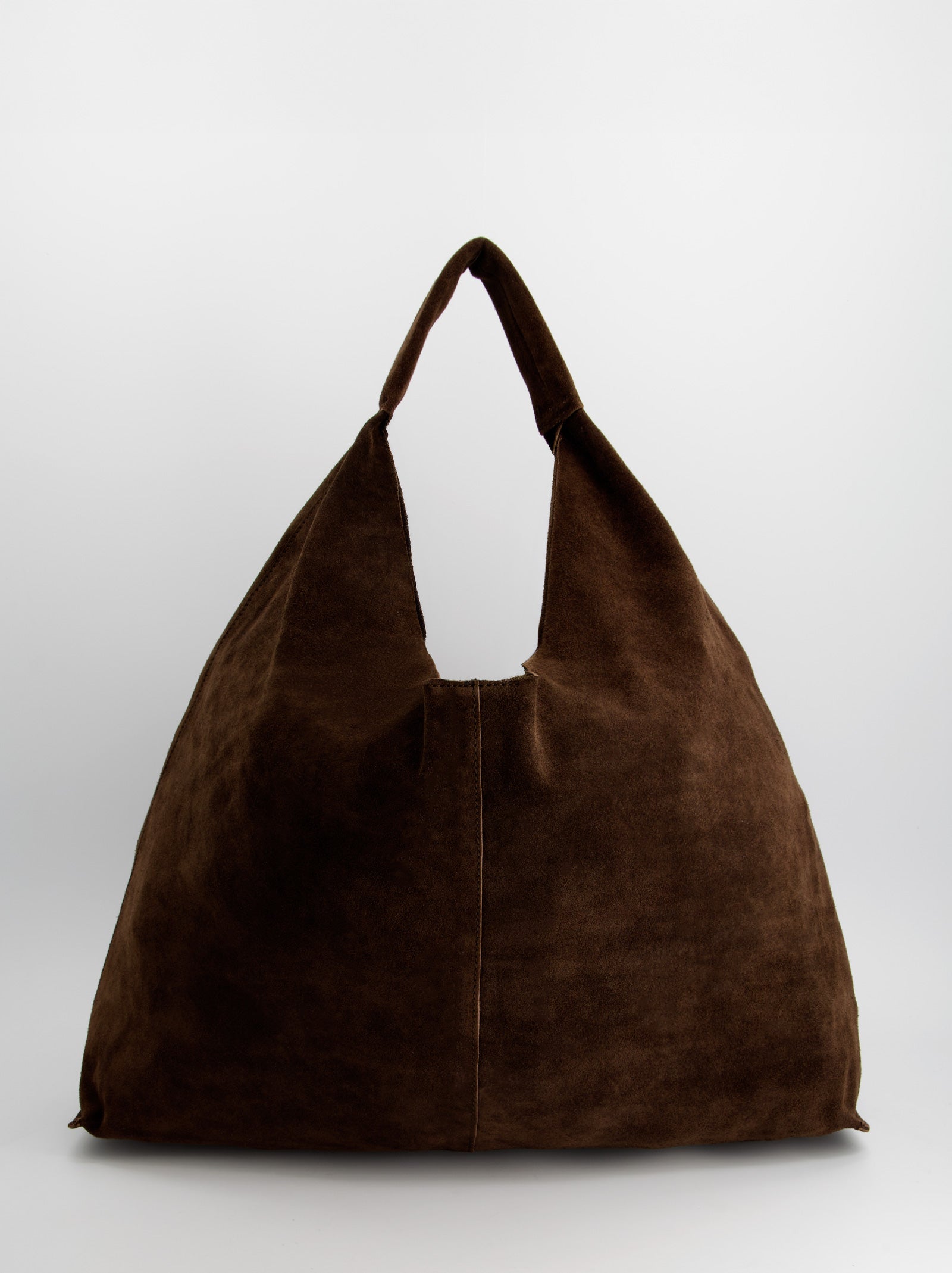 BROWN LEATHER BAG - FEDE MAXI