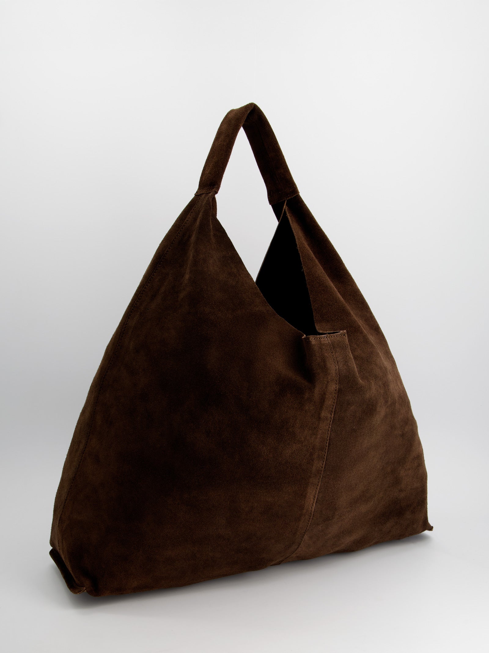 BROWN LEATHER BAG - FEDE MAXI