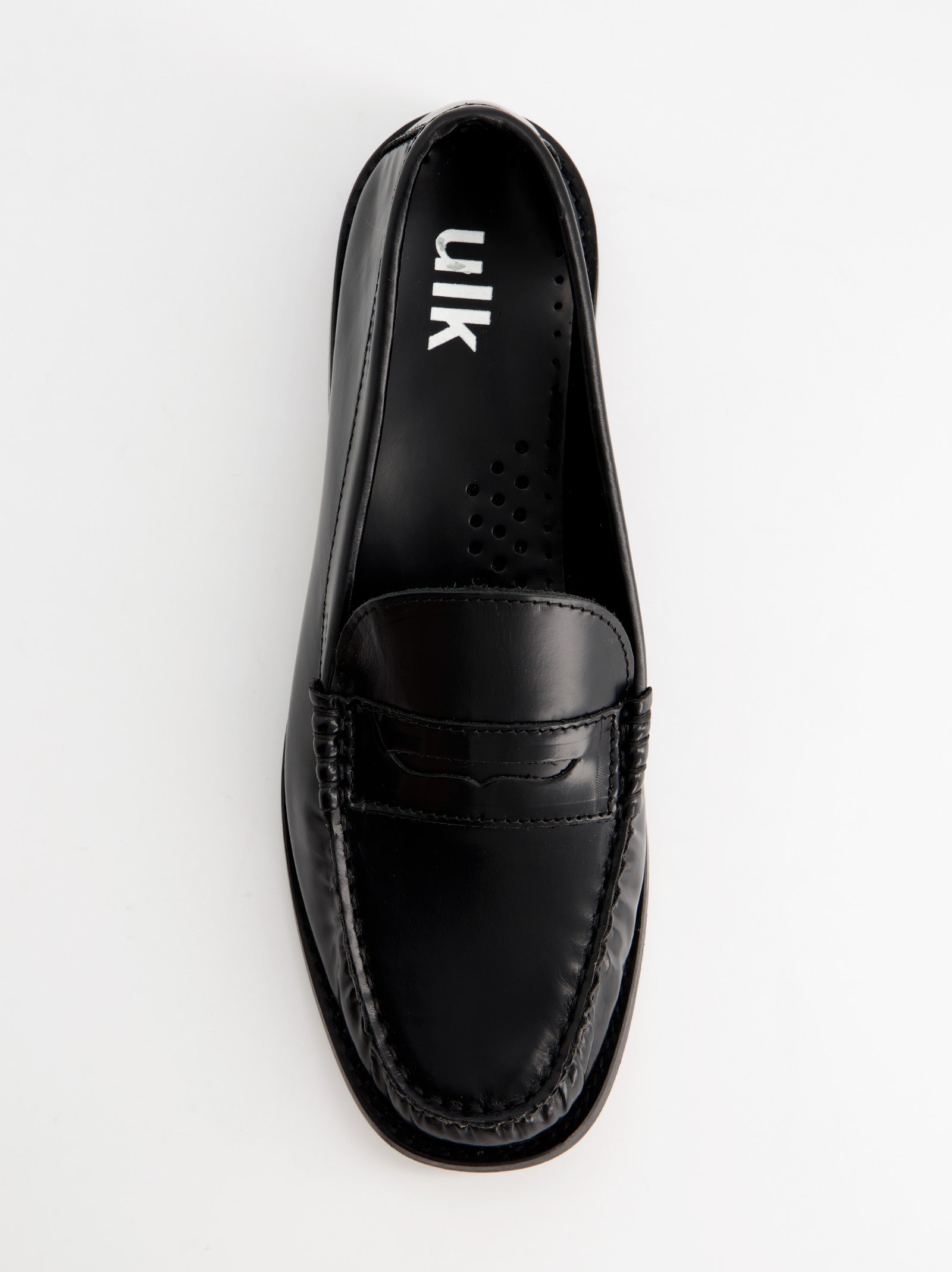 BLACK LEATHER LOAFERS - BUBBY