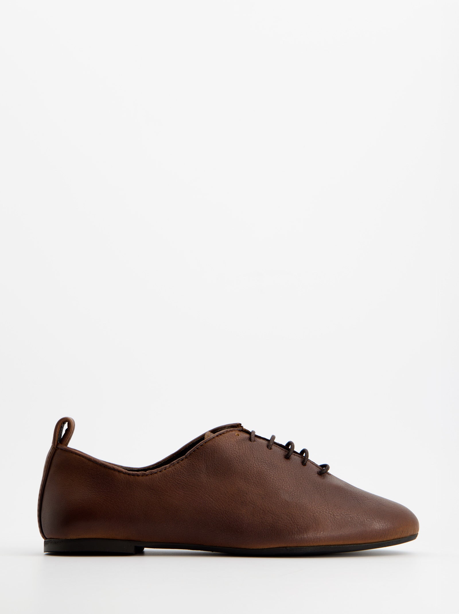 BROWN LEATHER SHOES - BLUNCHI