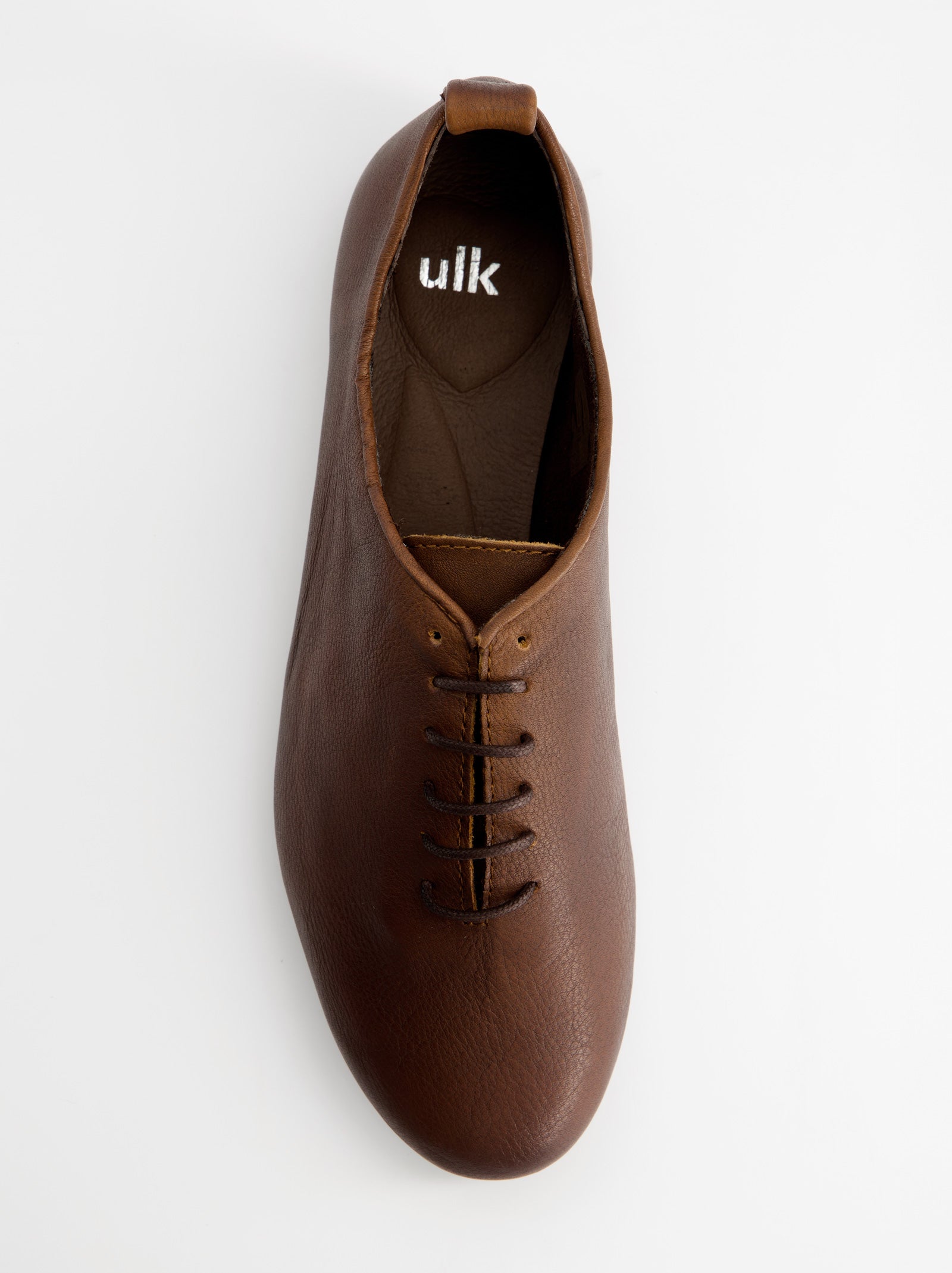 BROWN LEATHER SHOES - BLUNCHI